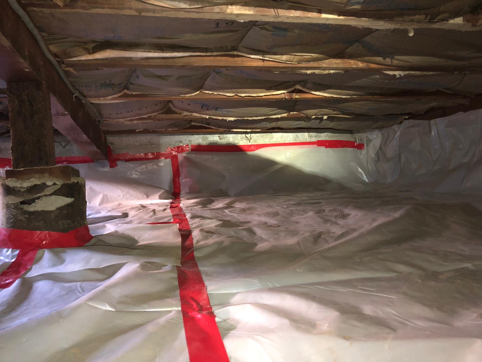 Attic insulation replacement package installation